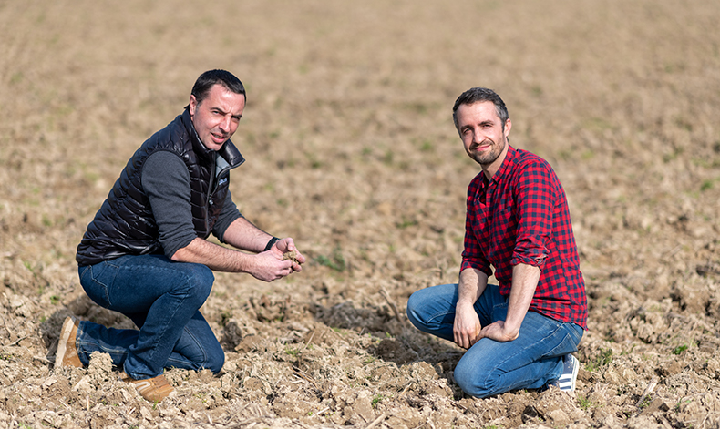 Un agriculteur, adhérent Euralis